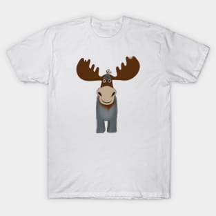 Cute Moose Drawing T-Shirt